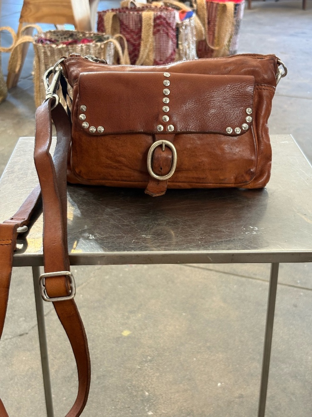 Campomaggi Leather Crossbody Bag in Brown